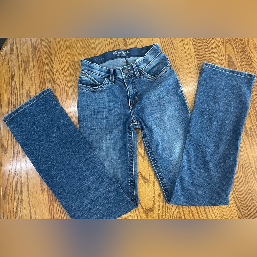 Wrangler Willow Ultimate Riding Boot Cut Jeans- size 1/34 - Picture 2 of 13